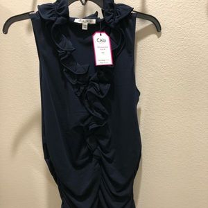 CAbi Swoon tank size medium navy
